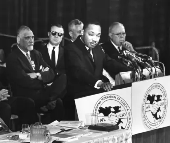 Dr. Martin Luther King Jr. at an AFL-CIO conference